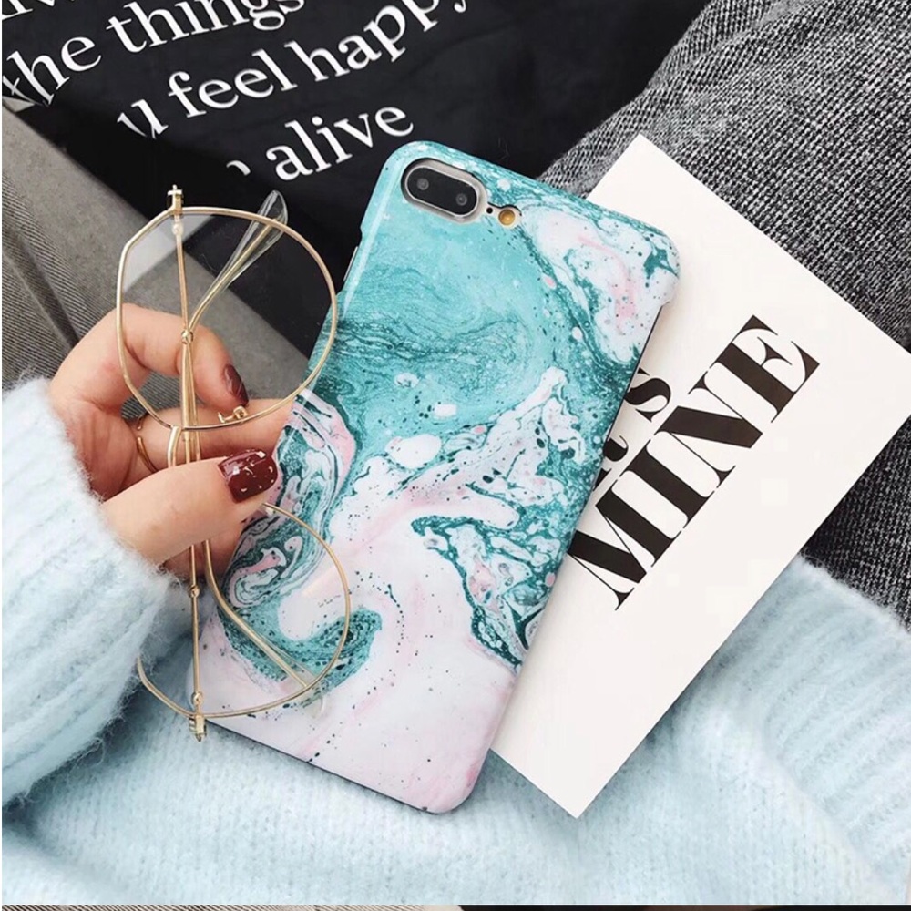 iPhone X/7/8/7PLUS/8PLUS MARBLE GREEN CASE